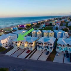 Ocean View Kure Beach Rental | Elevator + Pool Access + Walk to Beach